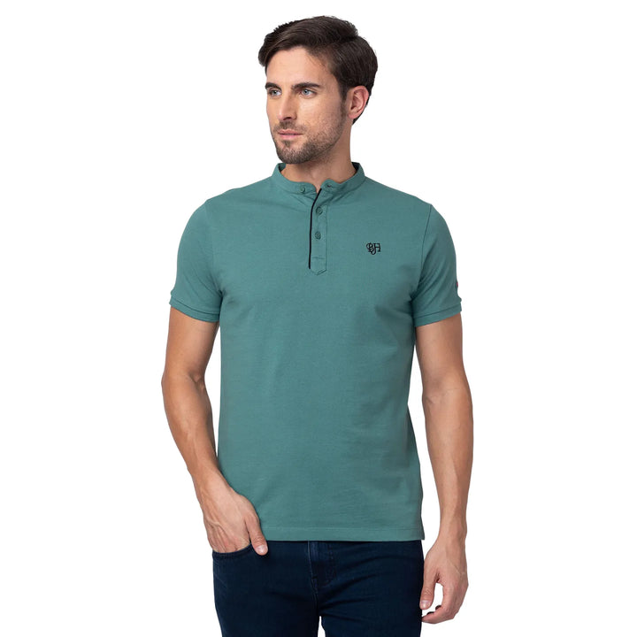 Green Regular Fit Men's Polo T-Shirt