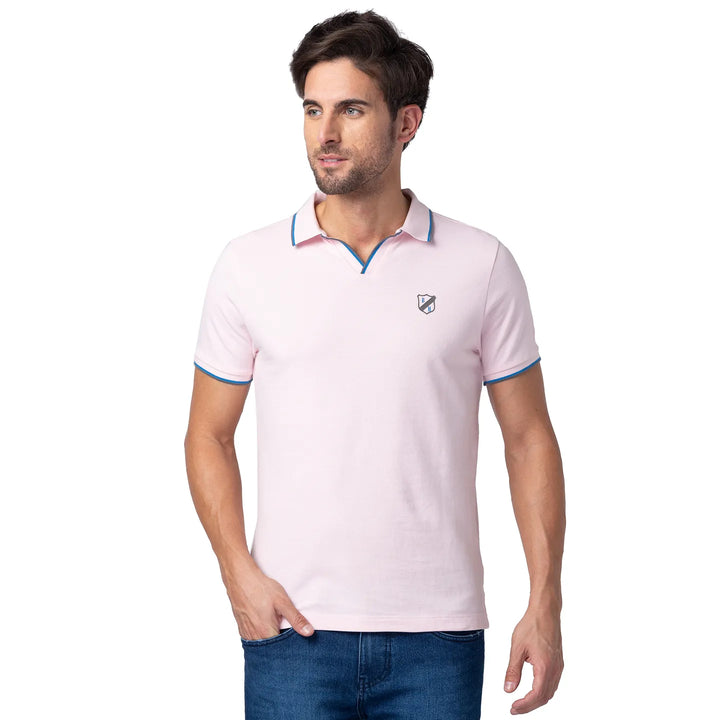 Pink Regular Fit Men's Polo T-Shirt