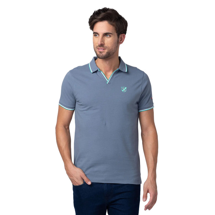Grey Regular Fit Men's Polo T-Shirt
