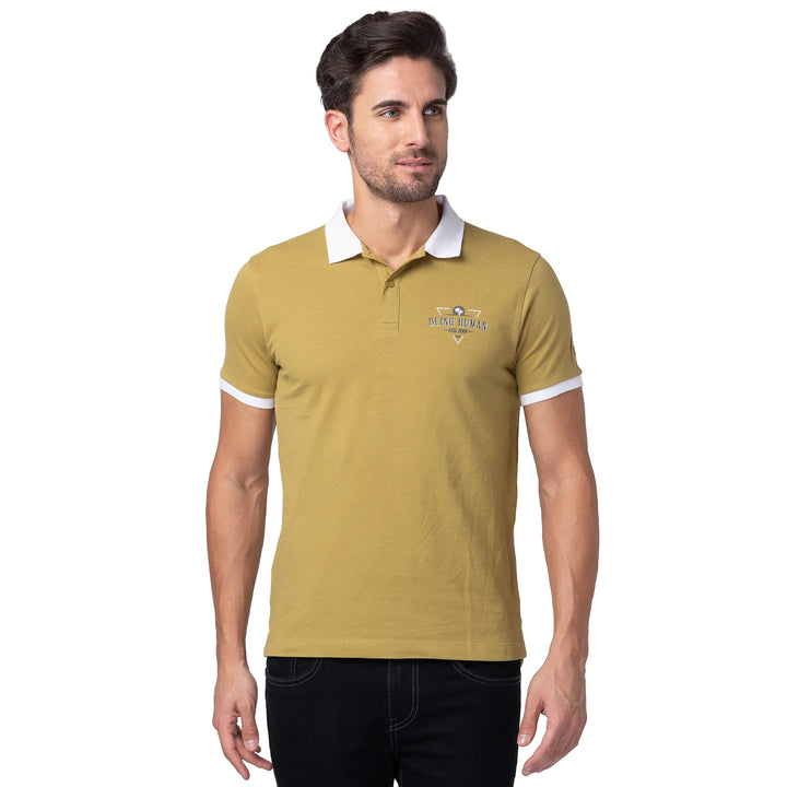 Green Regular Fit Men's Polo T-Shirt