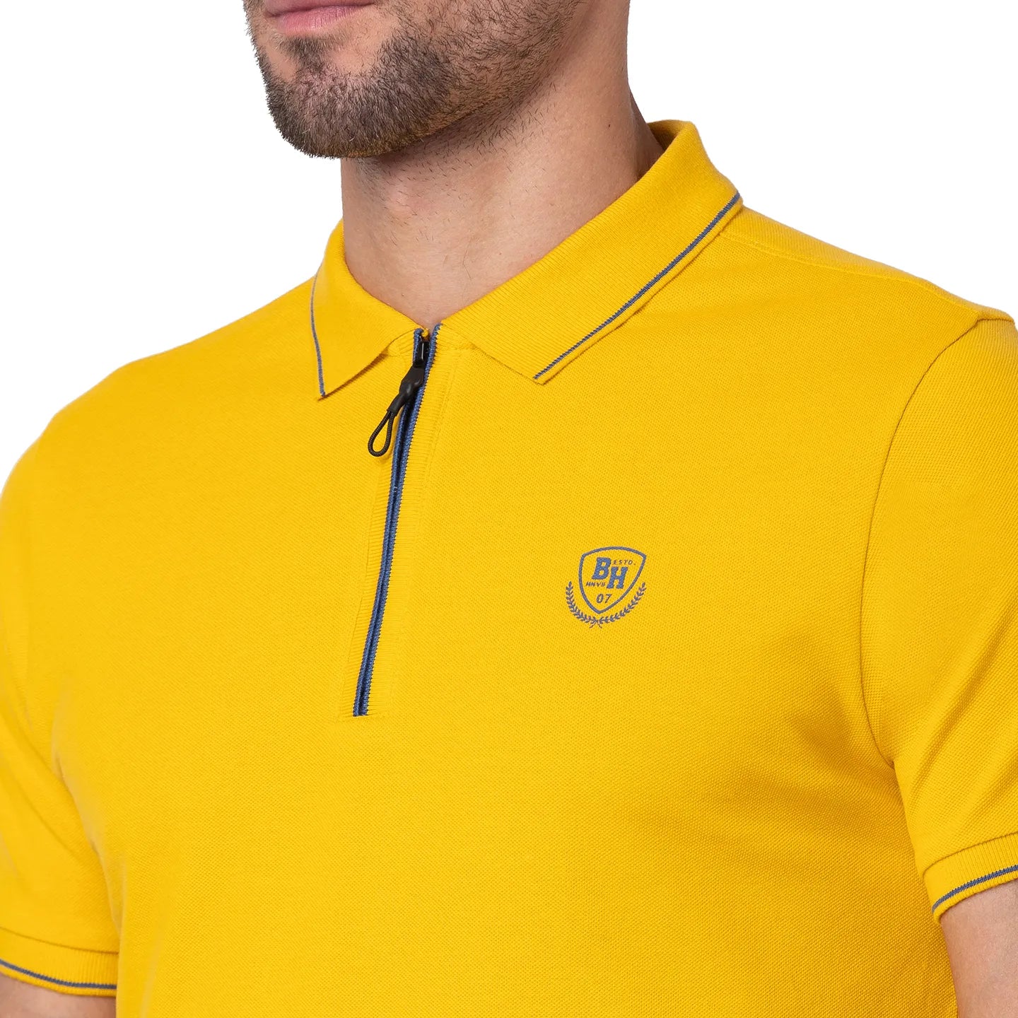 Being Human Clothing Men Regular Fit Collared T-Shirts-Mustard
