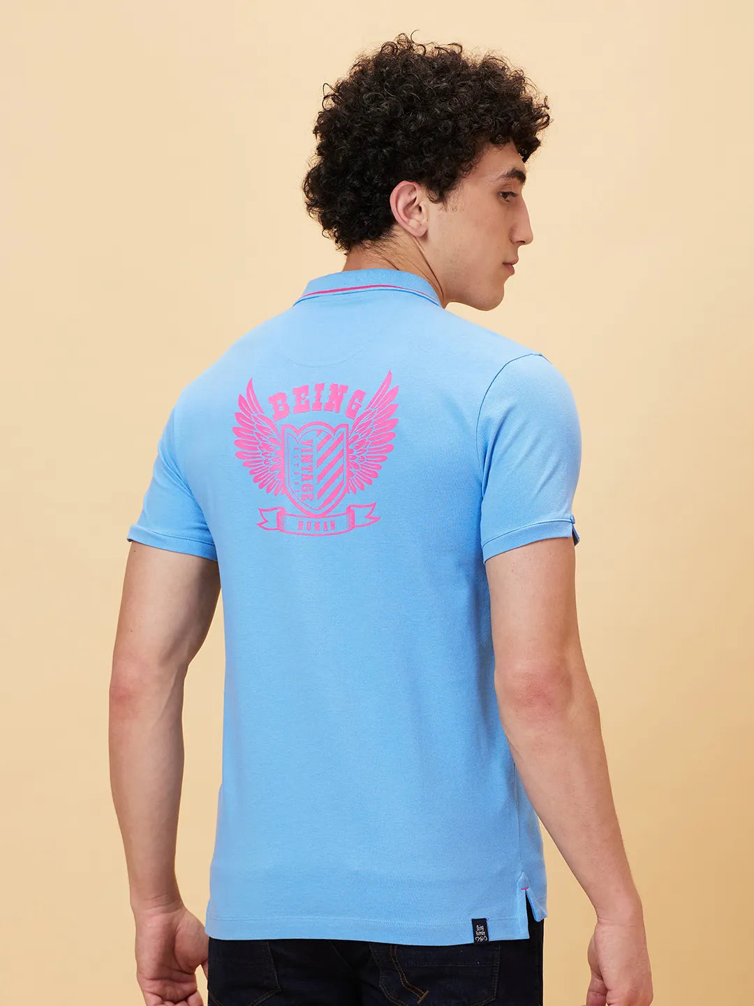 Being Human Clothing Men Regular Fit Polo Neck T-Shirts-All Aboard