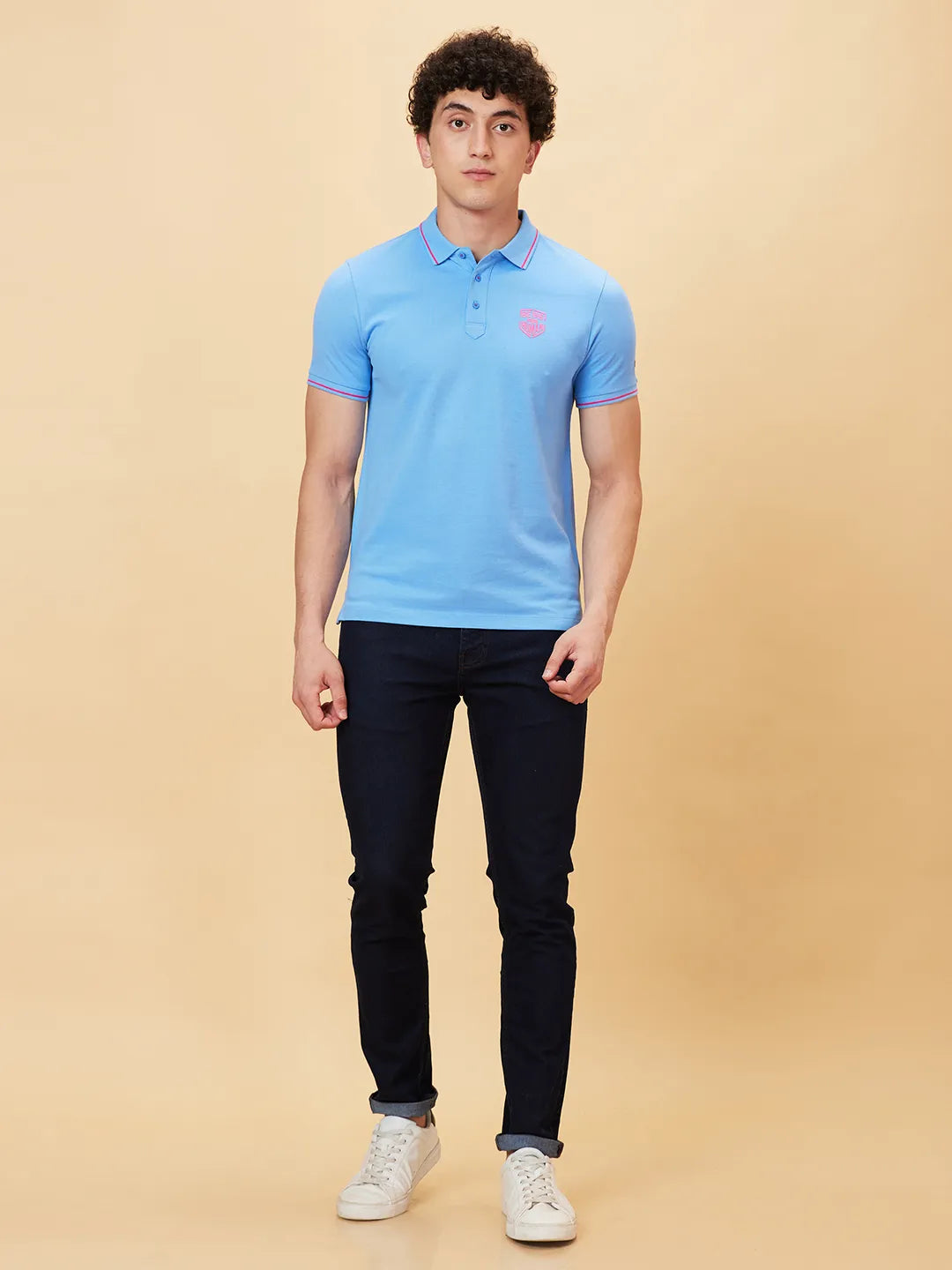 Being Human Clothing Men Regular Fit Polo Neck T-Shirts-All Aboard