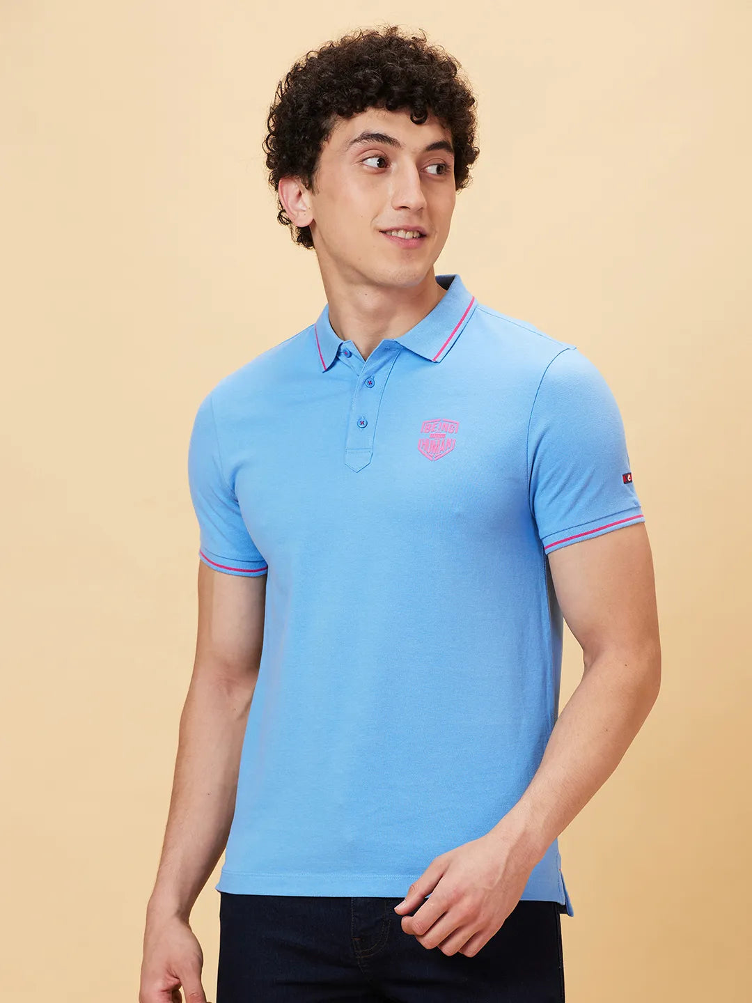 Being Human Clothing Men Regular Fit Polo Neck T-Shirts-All Aboard