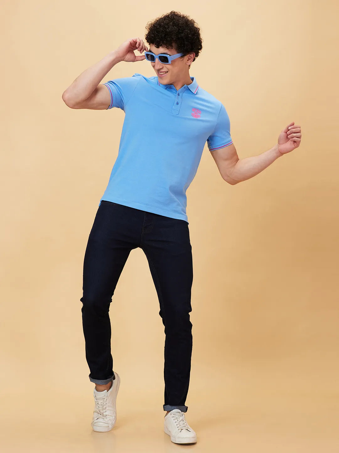 Being Human Clothing Men Regular Fit Polo Neck T-Shirts-All Aboard