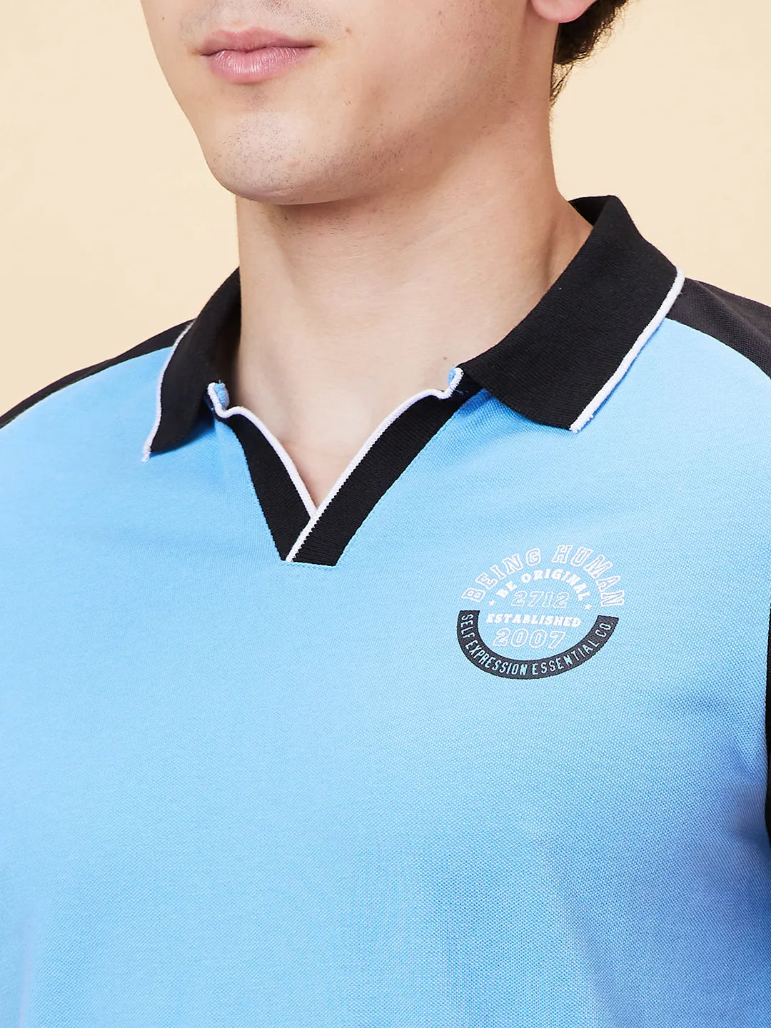 Being Human Clothing Men Regular Fit Polo Neck T-Shirts-All Aboard