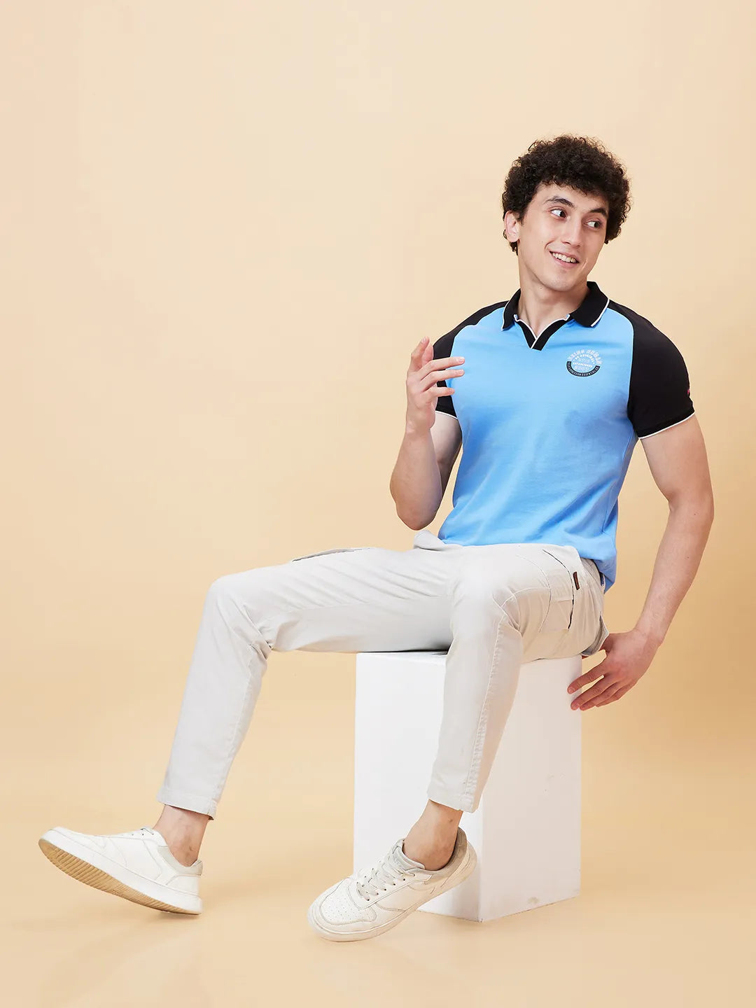 Being Human Clothing Men Regular Fit Polo Neck T-Shirts-All Aboard