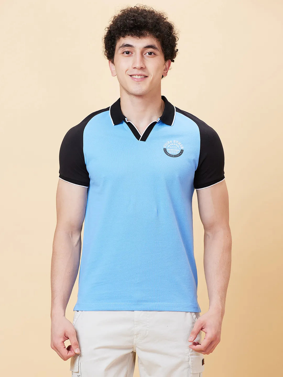 Being Human Clothing Men Regular Fit Polo Neck T-Shirts-All Aboard