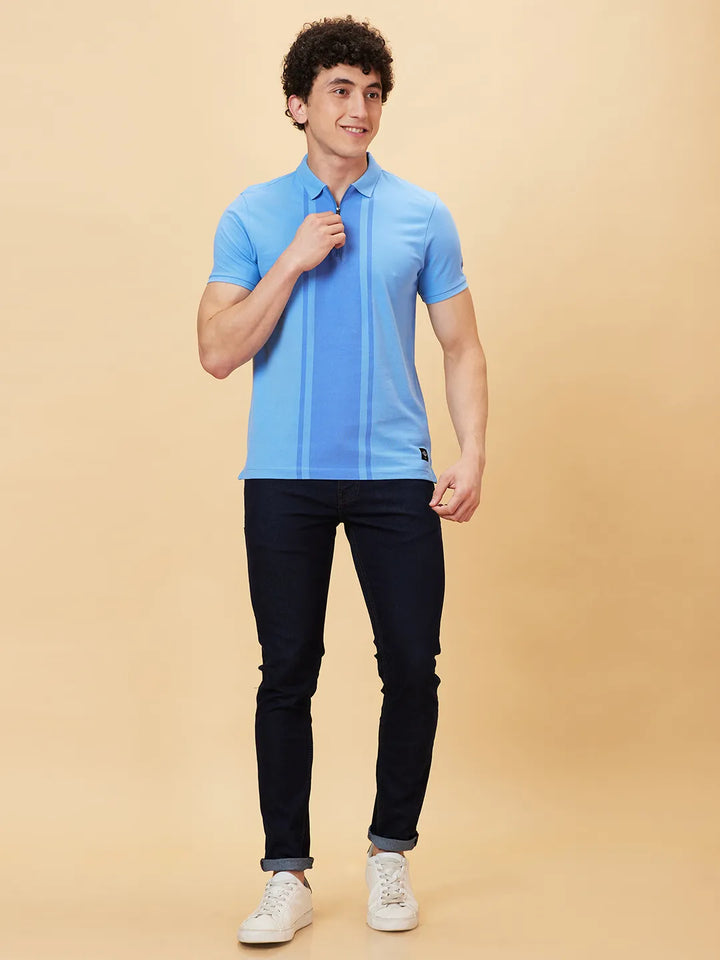 Multicolor Regular Fit Men's Polo T-Shirt