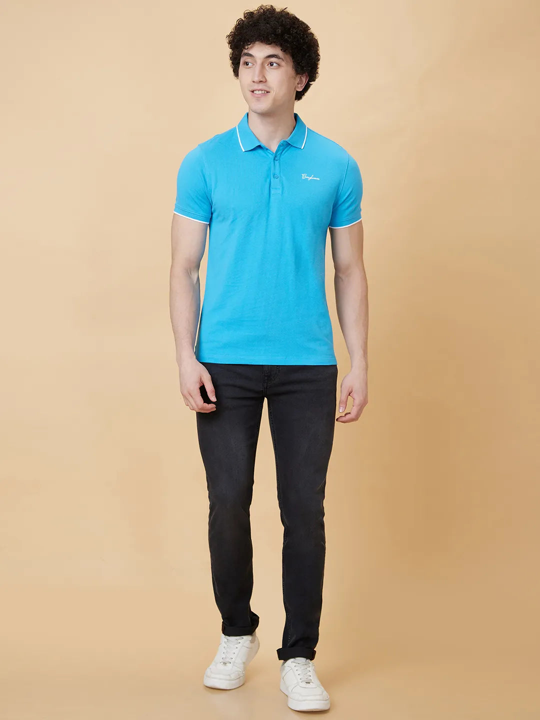 Being Human Clothing Men Regular Fit T-Shirts-Blue