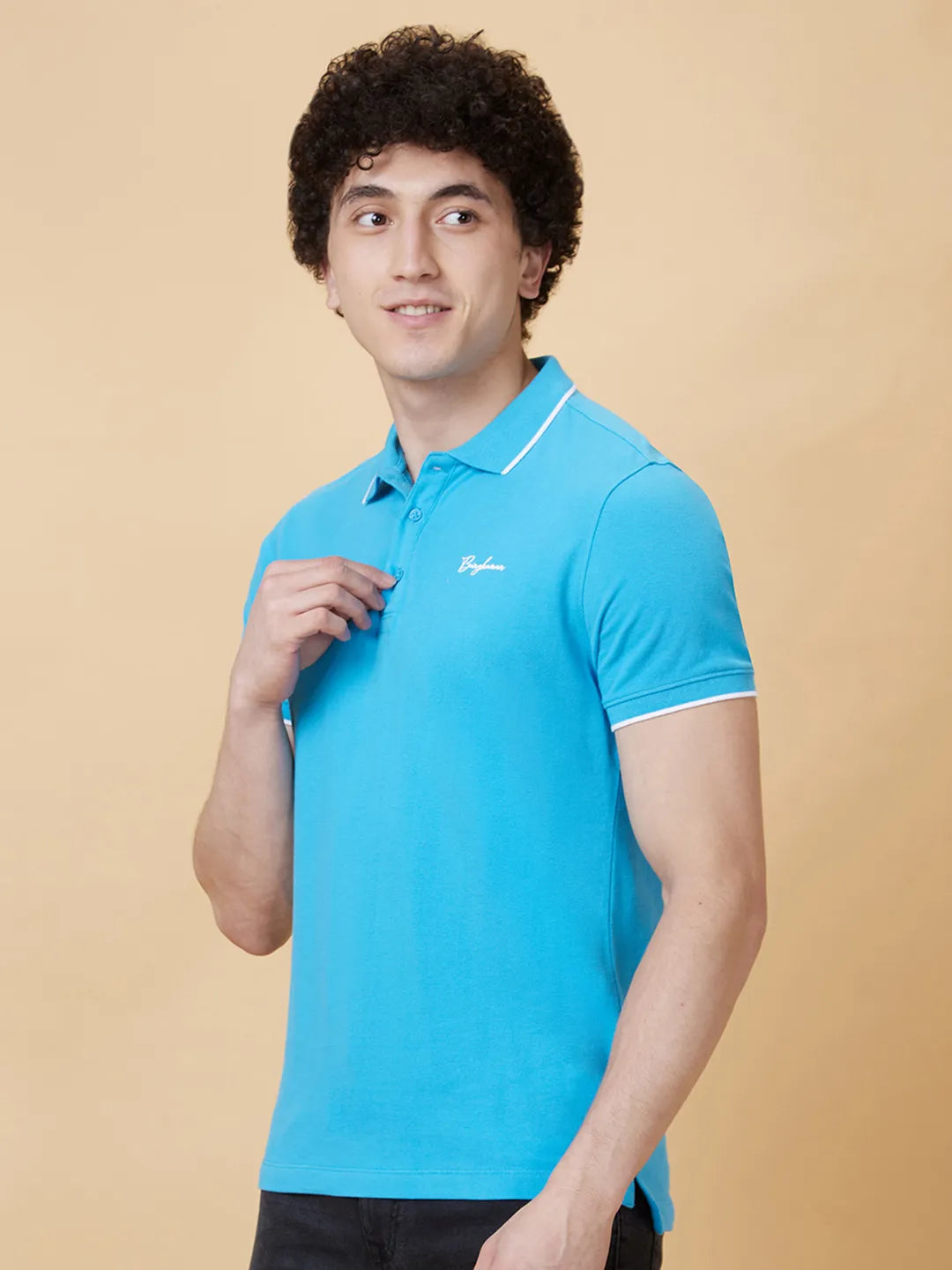 Being Human Clothing Men Regular Fit T-Shirts-Blue