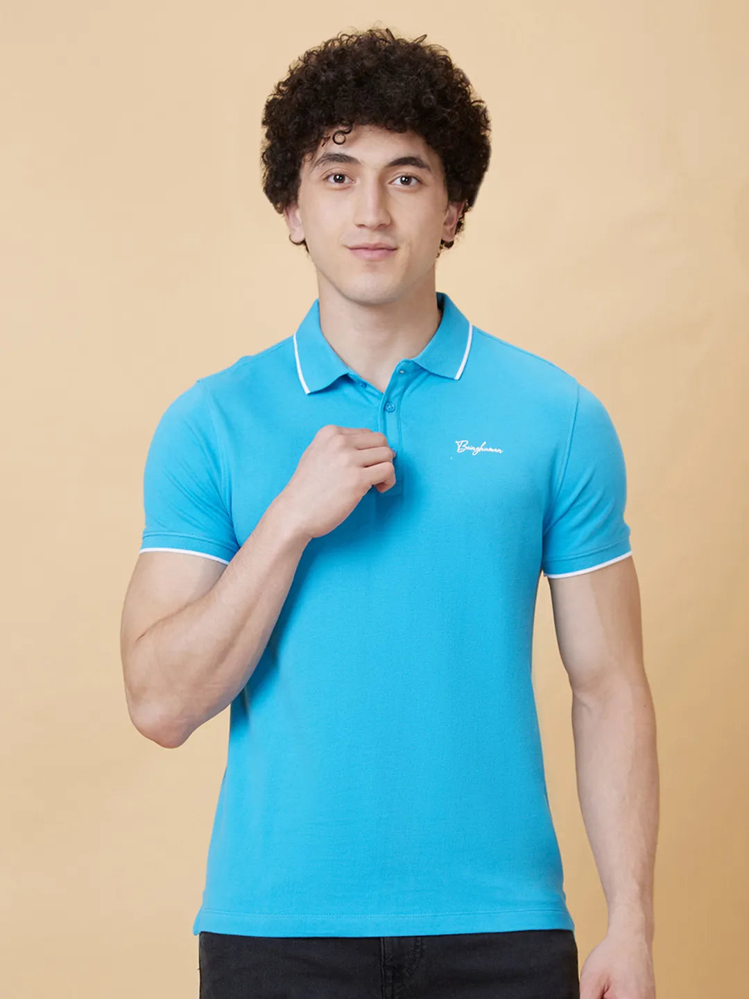 Being Human Clothing Men Regular Fit T-Shirts-Blue