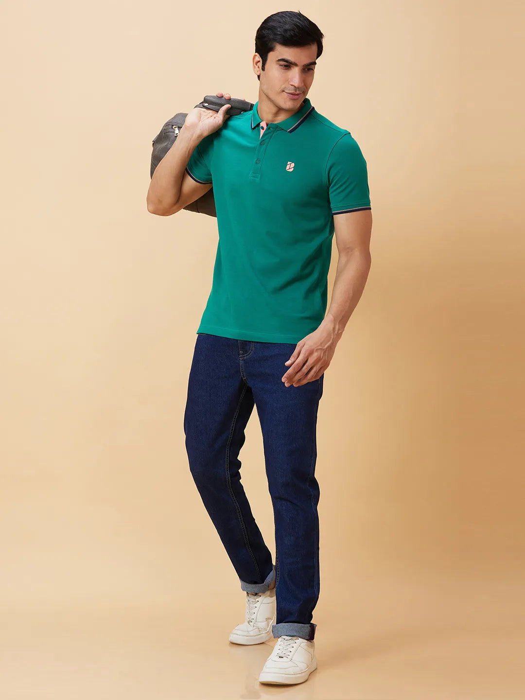 Being Human Clothing Men Regular Fit T-Shirts-Green