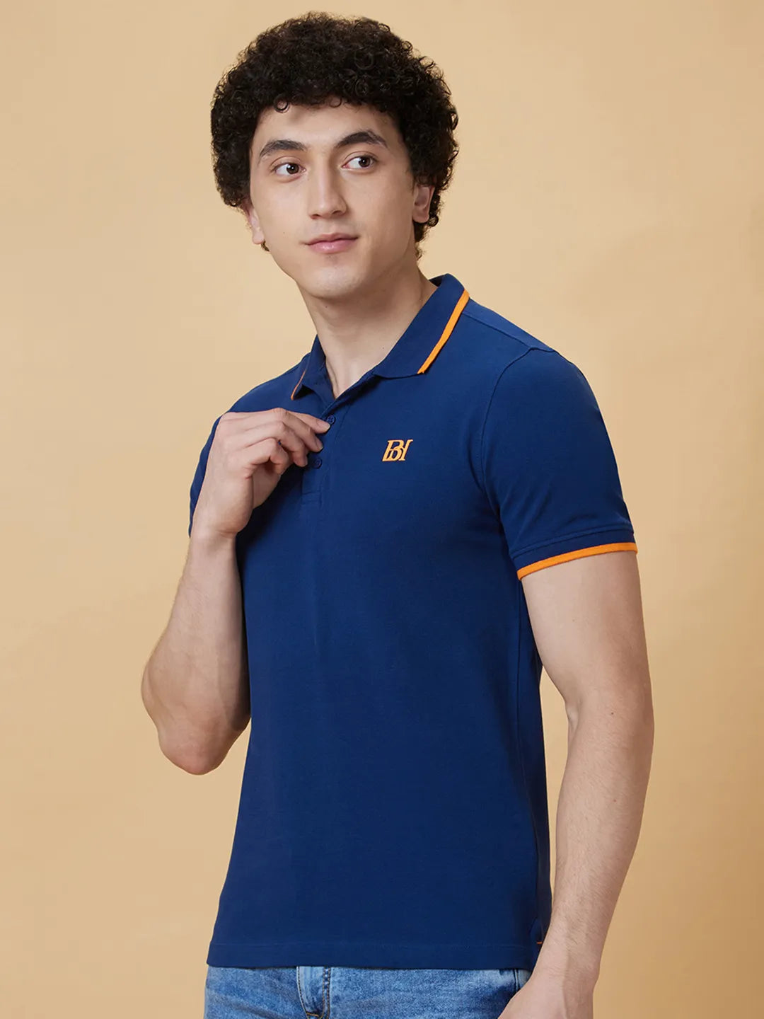 Being Human Clothing Men Regular Fit T-Shirts-Navy