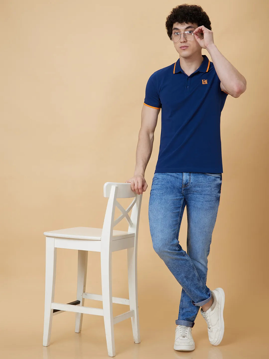 Being Human Clothing Men Regular Fit T-Shirts-Navy