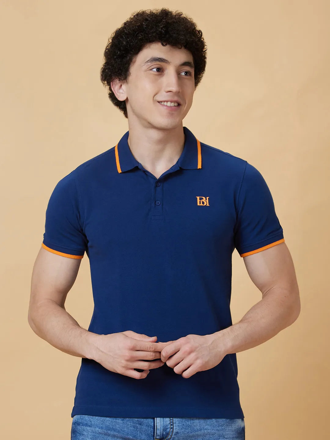 Being Human Clothing Men Regular Fit T-Shirts-Navy