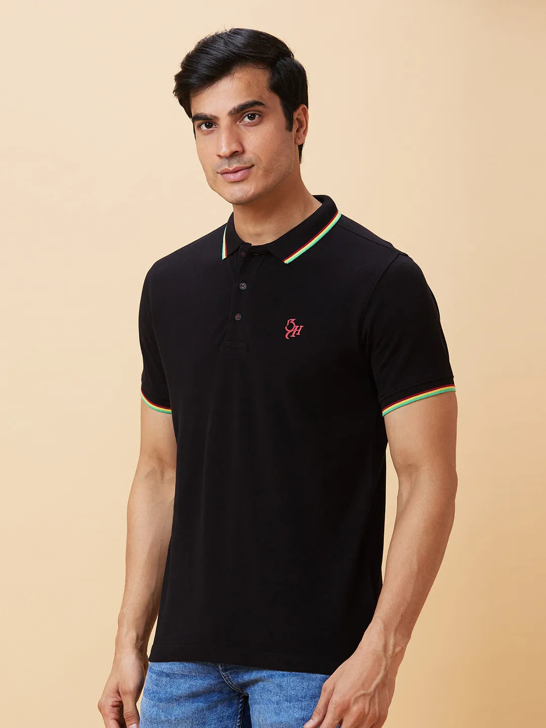 Being Human Clothing Men Regular Fit T-Shirts-Black