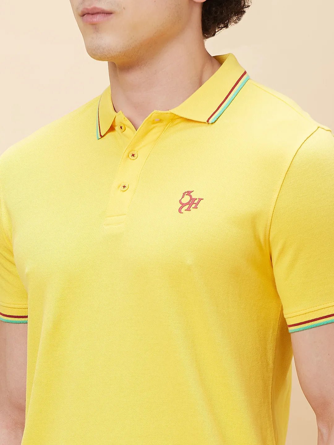 Being Human Clothing Men Regular Fit T-Shirts-Yellow