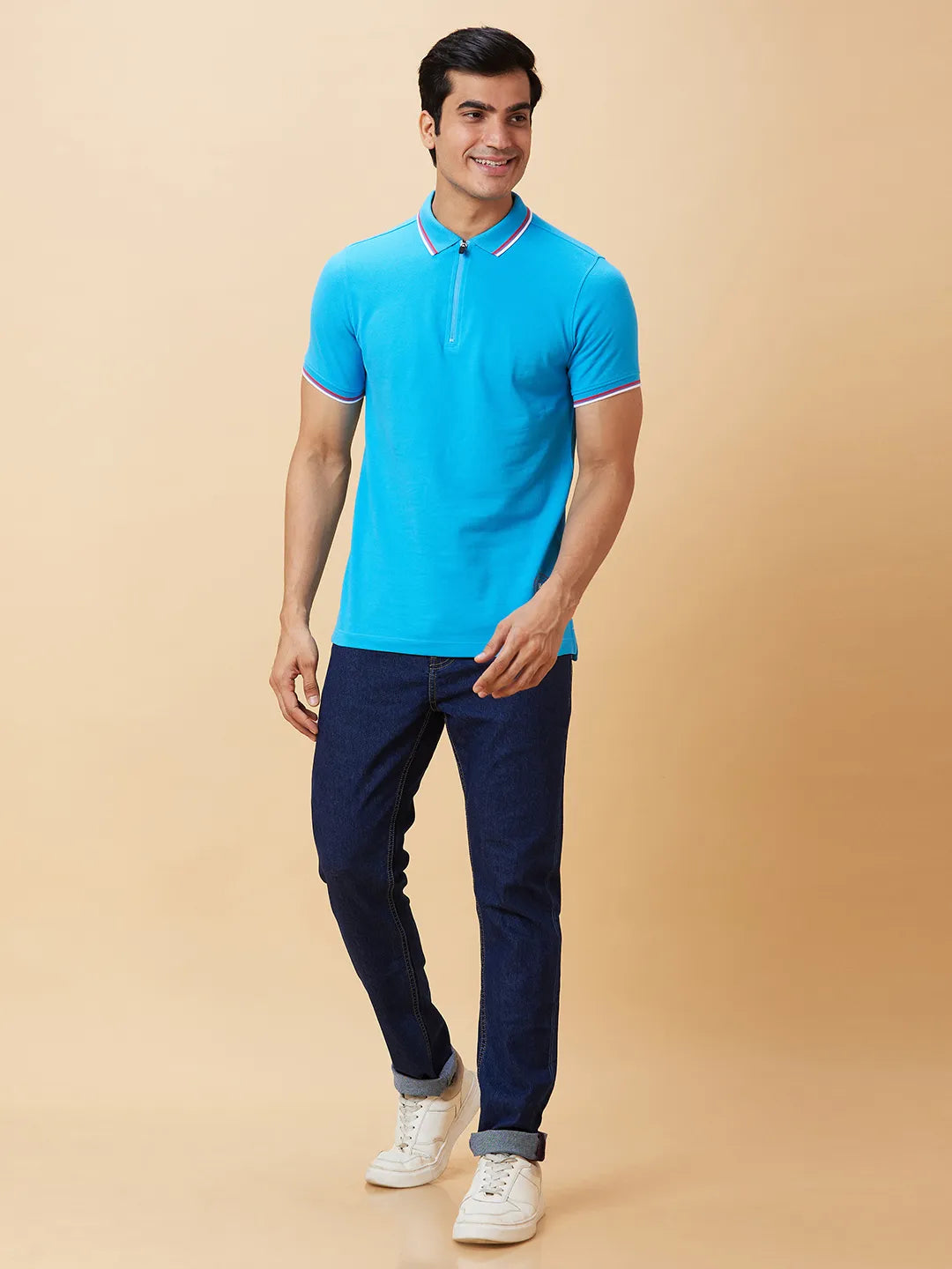 Being Human Clothing Men Regular Fit T-Shirts-Blue