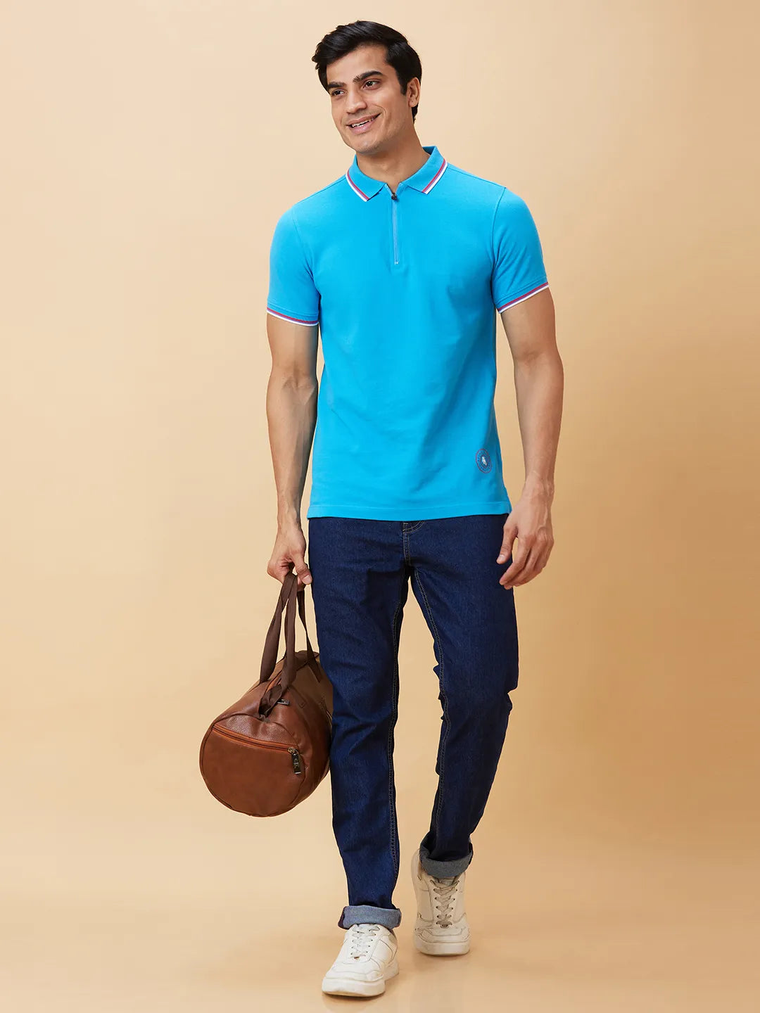 Being Human Clothing Men Regular Fit T-Shirts-Blue