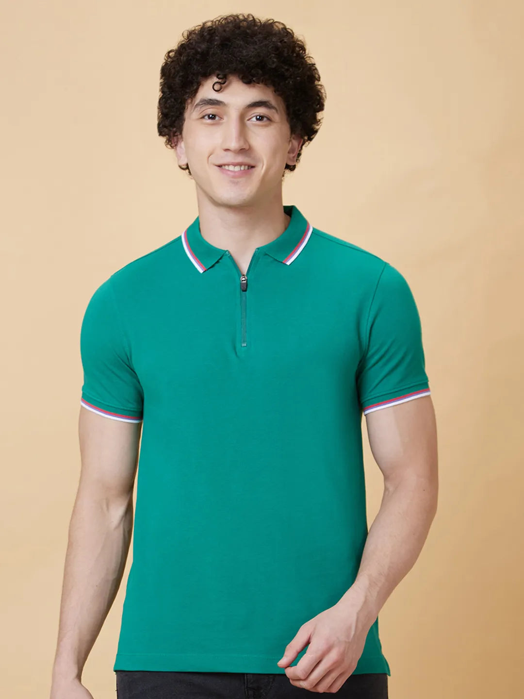 Being Human Clothing Men Regular Fit T-Shirts-Green