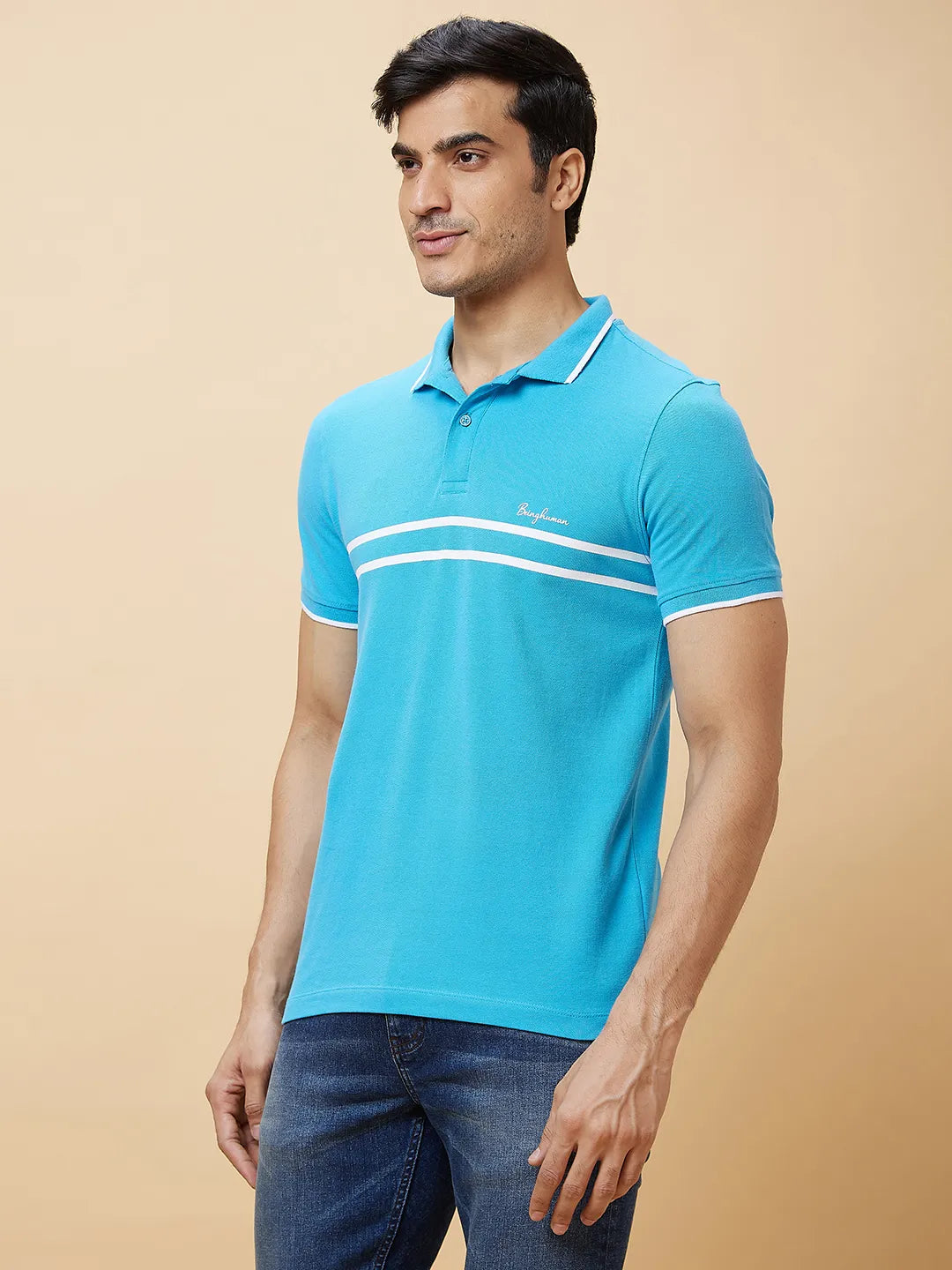 Being Human Clothing Men Regular Fit T-Shirts-Blue