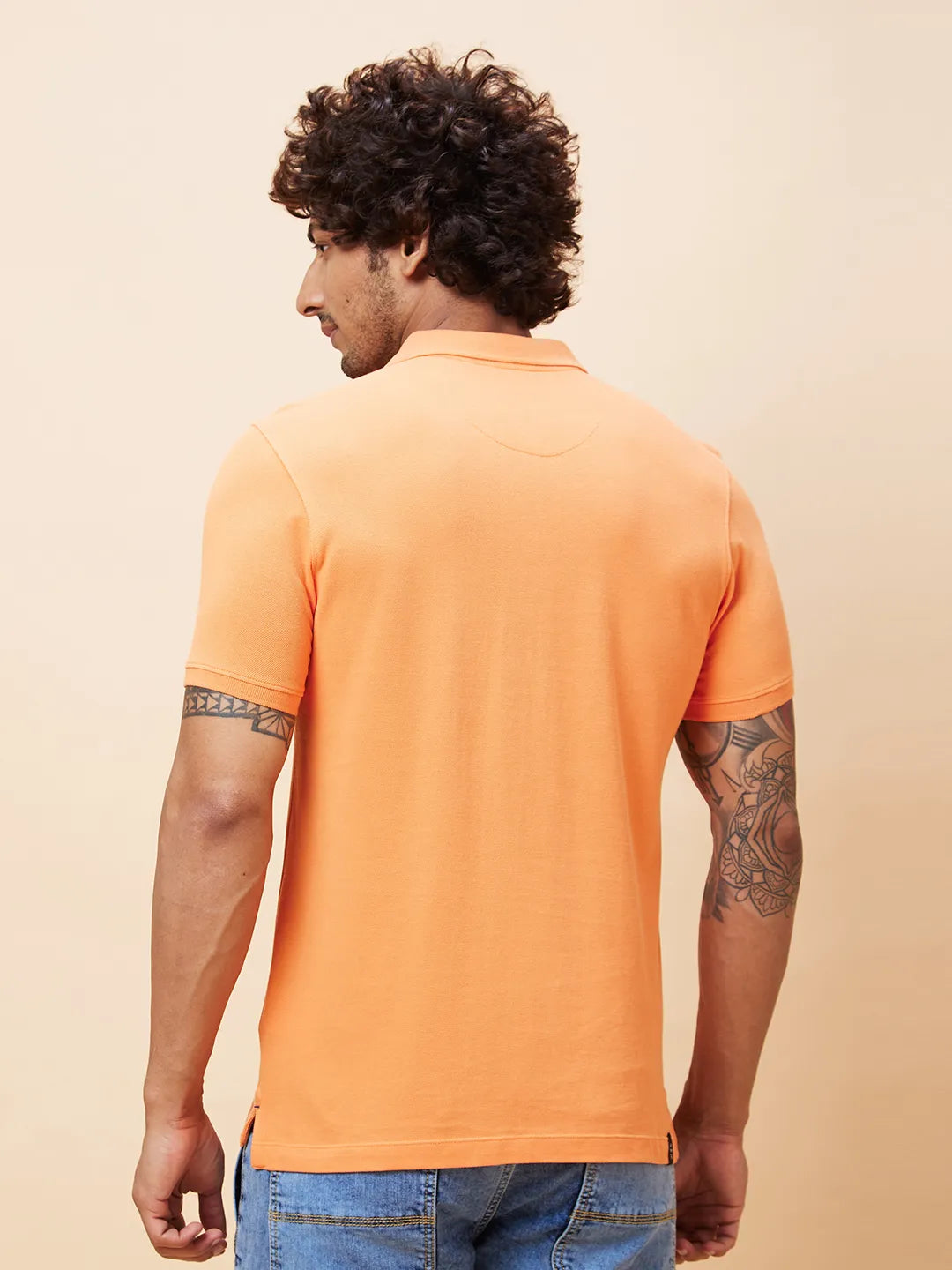 Being Human Clothing Men Regular Fit T-Shirts-Orange