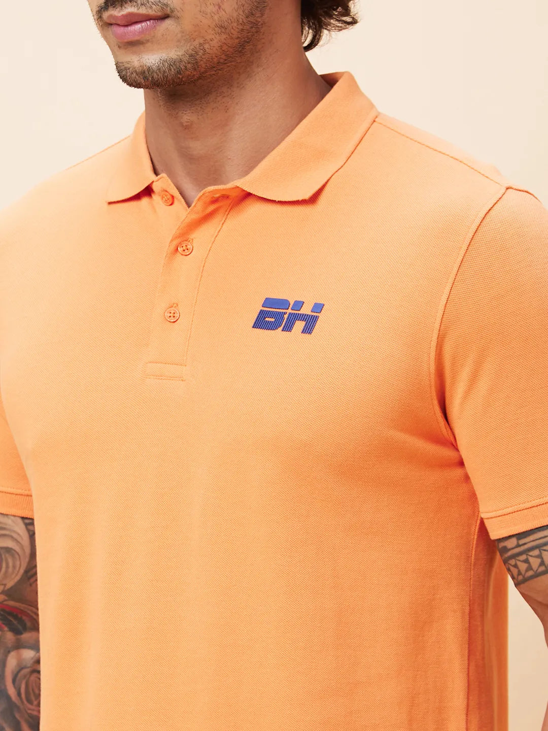 Being Human Clothing Men Regular Fit T-Shirts-Orange