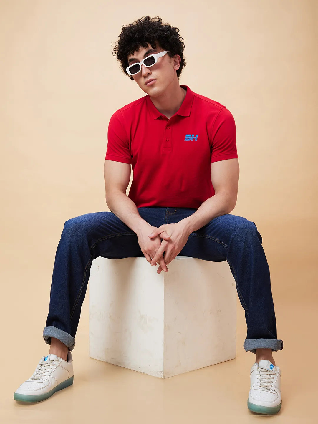 Being Human Clothing Men Regular Fit T-Shirts-Red