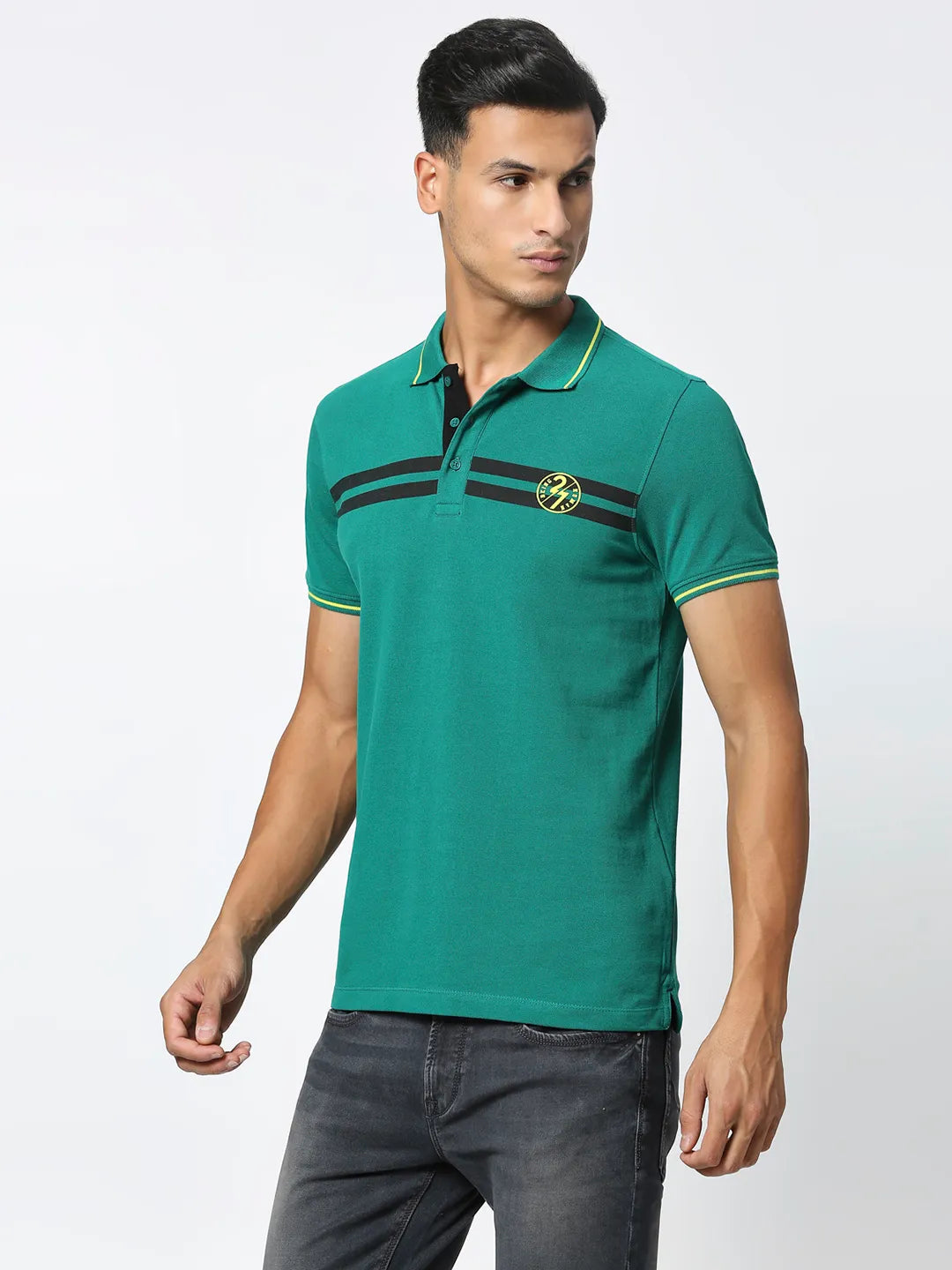 Being Human Clothing Men Regular Fit T-Shirts-Green