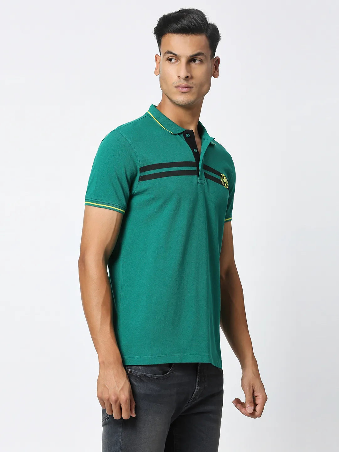 Being Human Clothing Men Regular Fit T-Shirts-Green