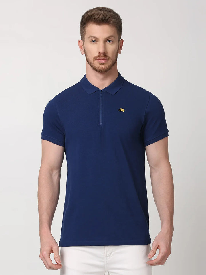 Navy Regular Fit Men's Polo T-Shirt