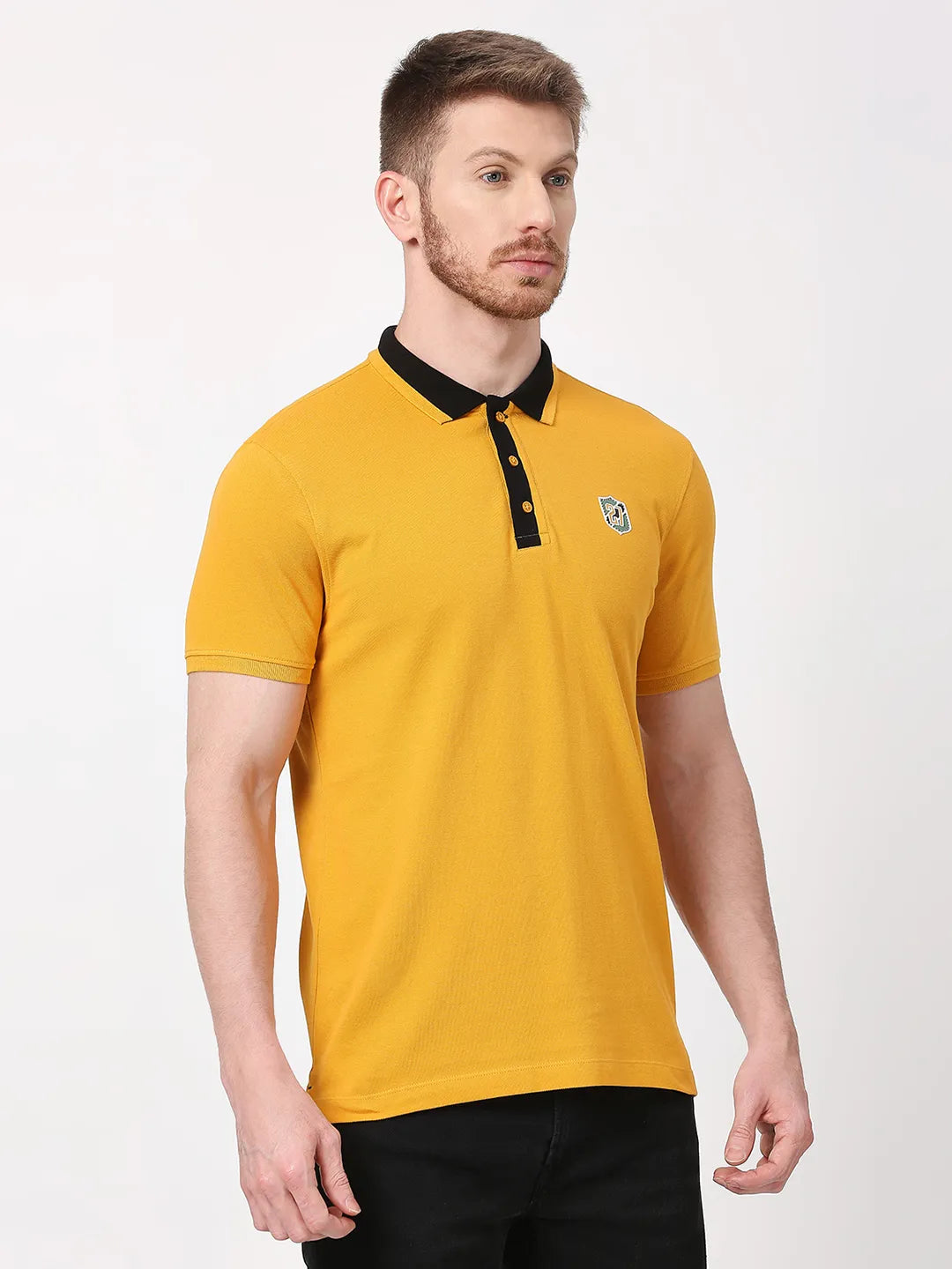 Being Human Clothing Men Regular Fit T-Shirts-Mustard