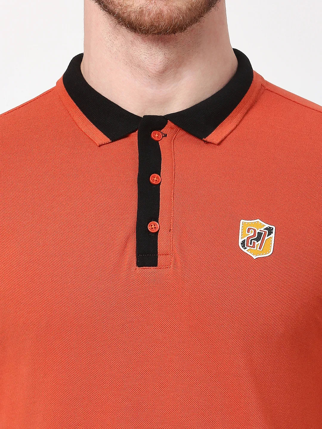 Being Human Clothing Men Regular Fit T-Shirts-Rust