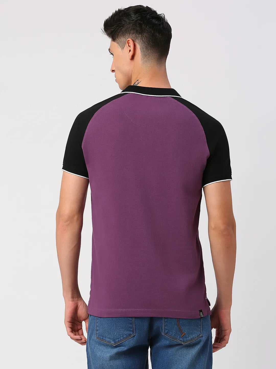 Being Human Clothing Men Regular Fit T-Shirts-Grape