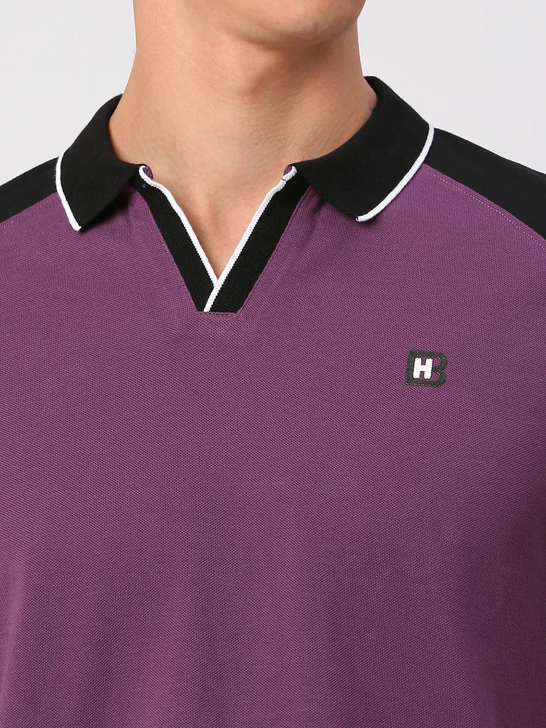 Being Human Clothing Men Regular Fit T-Shirts-Grape