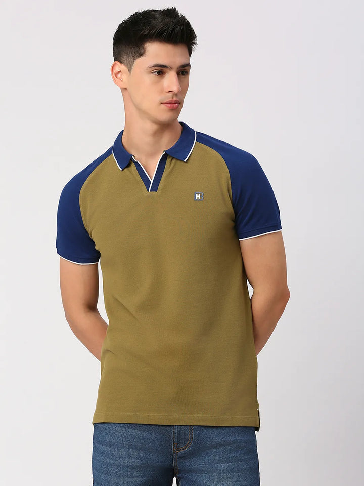 Green Regular Fit Men's Polo T-Shirt
