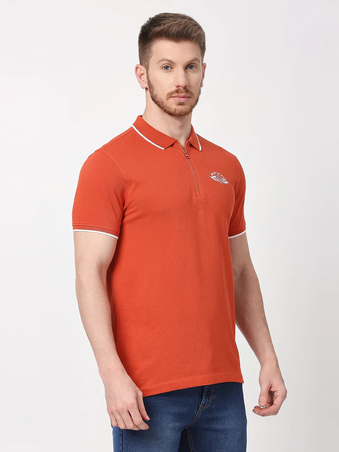 Being Human Clothing Men Regular Fit T-Shirts-Rust