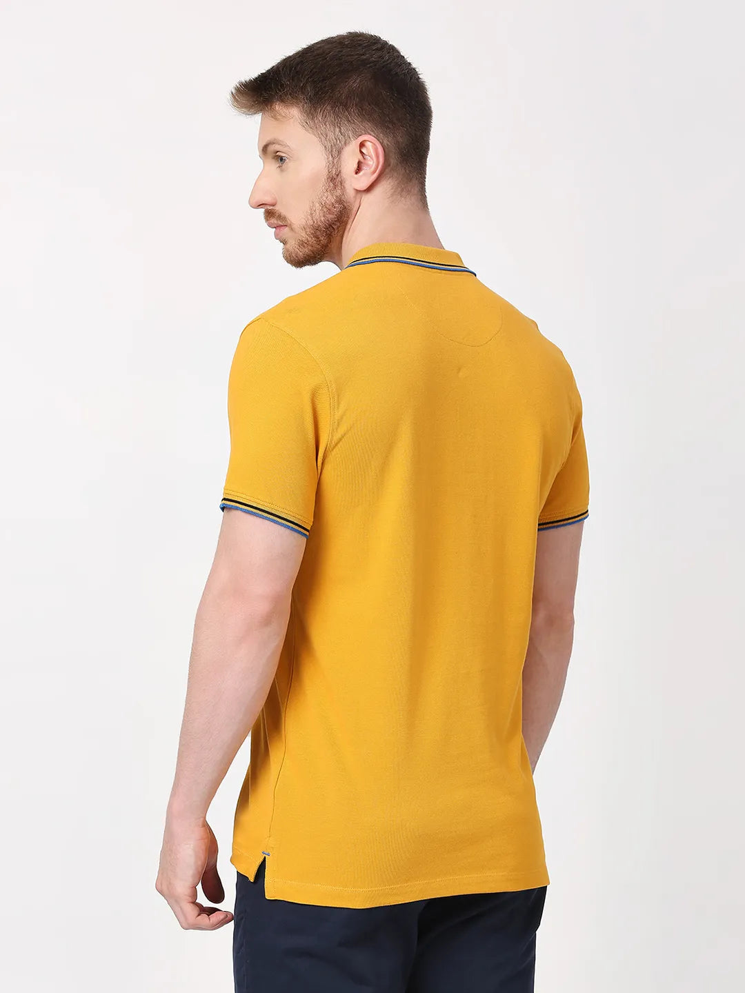 Being Human Clothing Men Regular Fit T-Shirts-Mustard