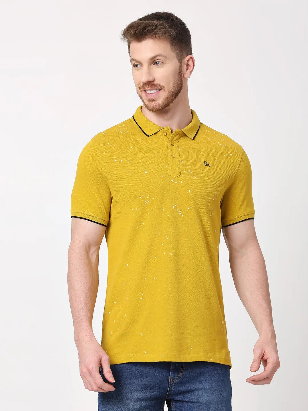 Being Human Clothing Men Regular Fit T-Shirts-Camel