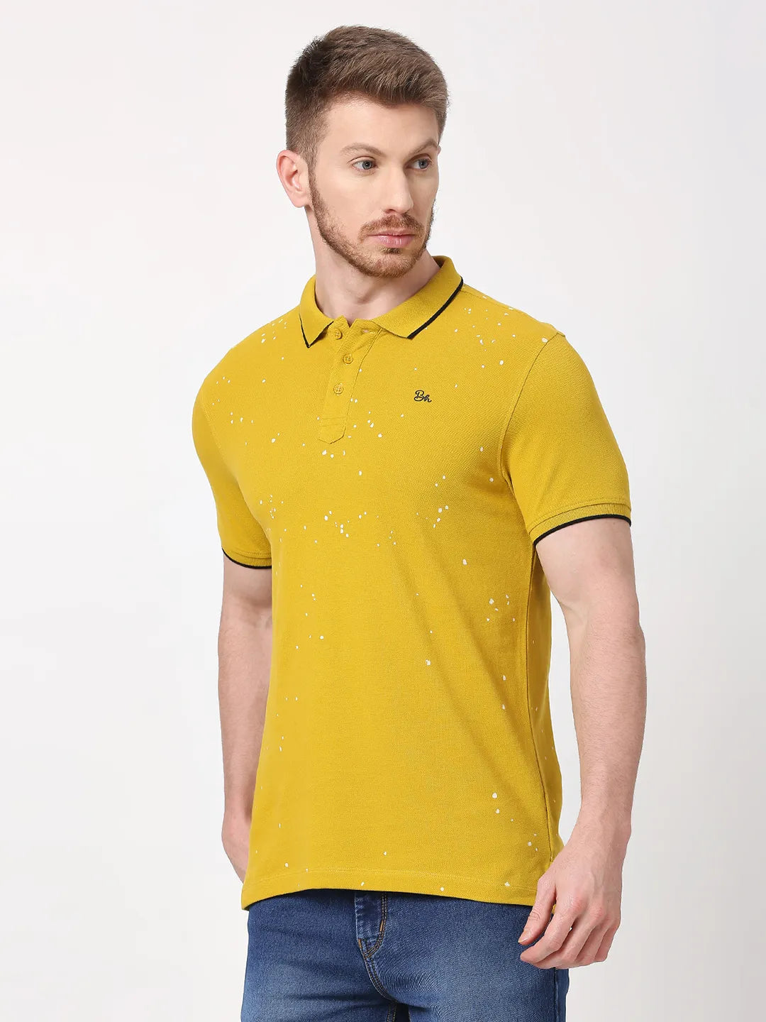 Being Human Clothing Men Regular Fit T-Shirts-Camel