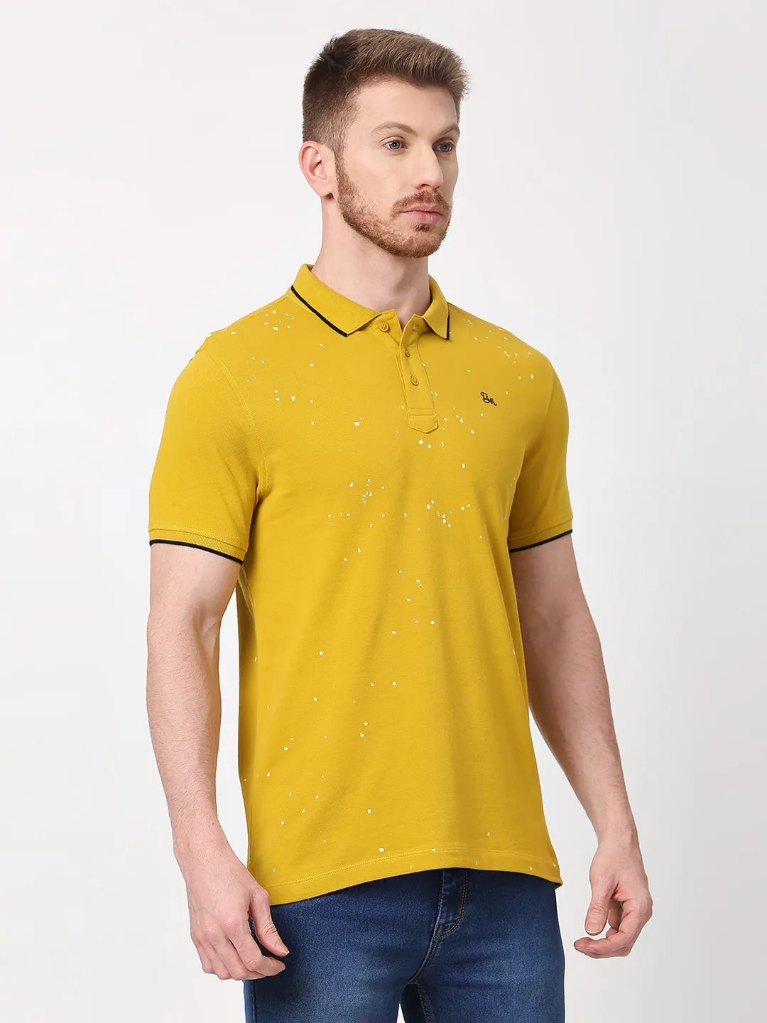 Being Human Clothing Men Regular Fit T-Shirts-Camel