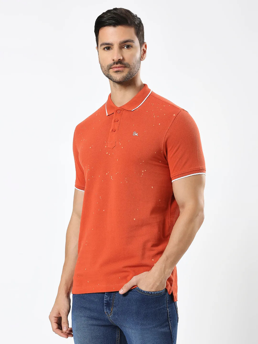 Being Human Clothing Men Regular Fit T-Shirts-Rust