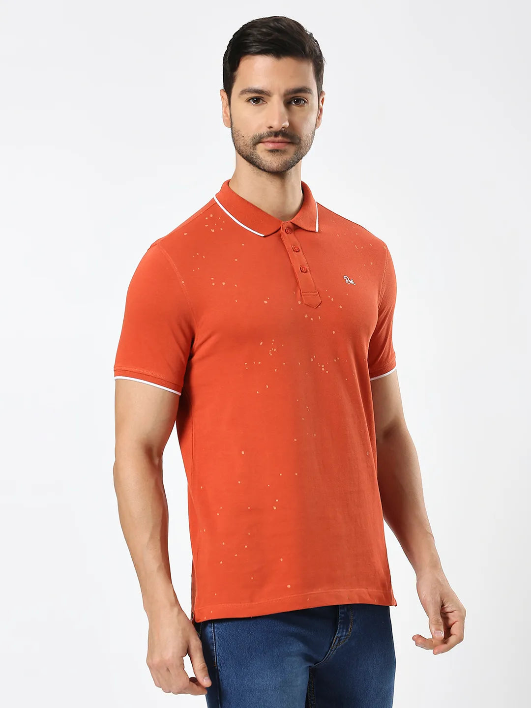 Being Human Clothing Men Regular Fit T-Shirts-Rust