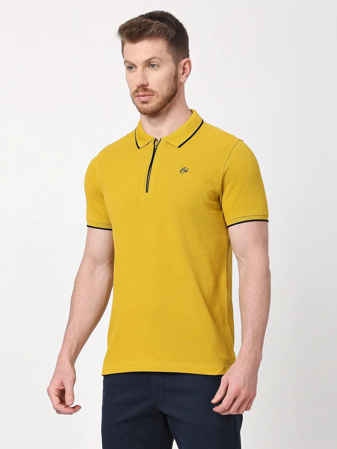 Being Human Clothing Men Regular Fit T-Shirts-Camel