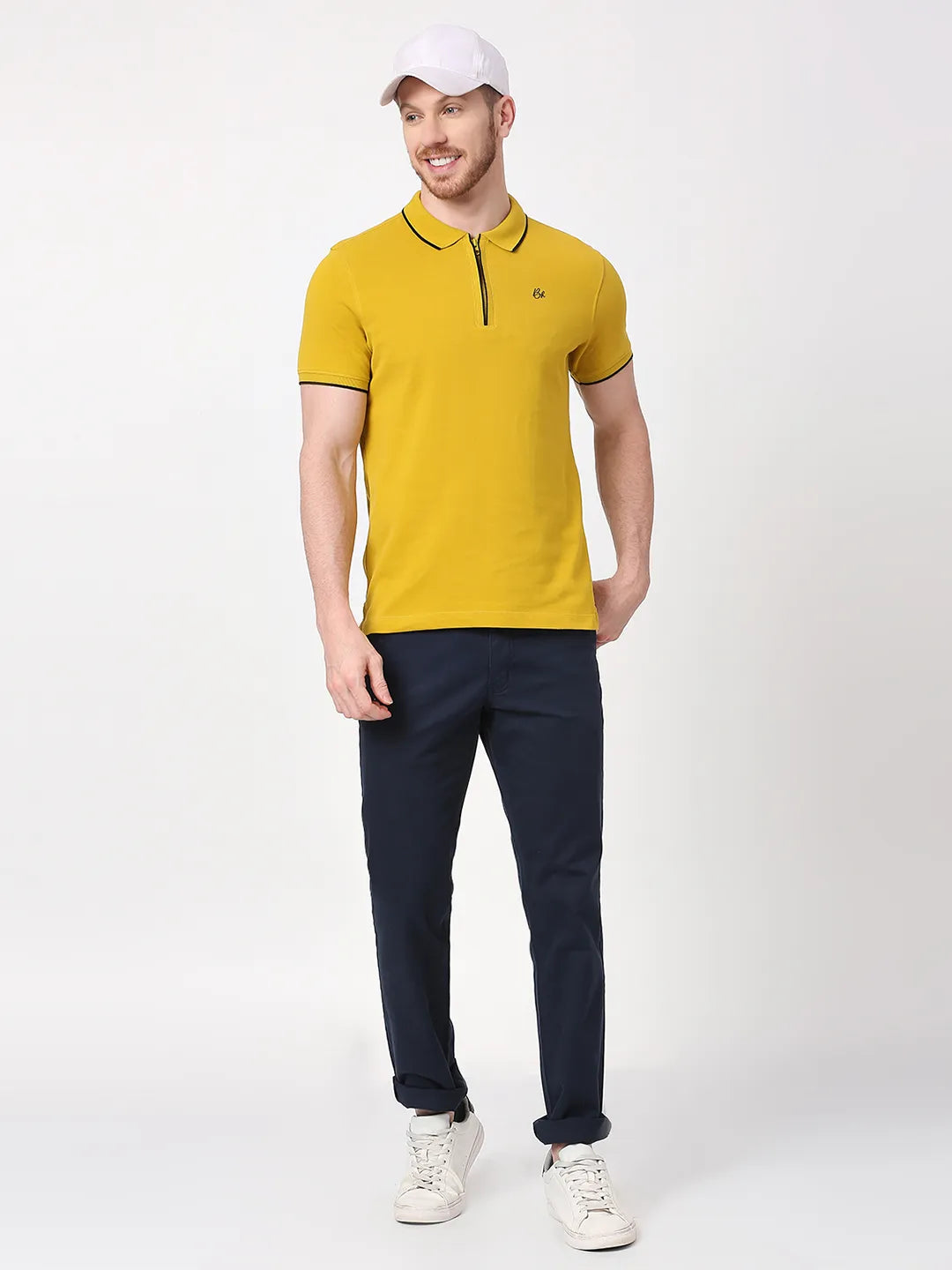 Being Human Clothing Men Regular Fit T-Shirts-Camel