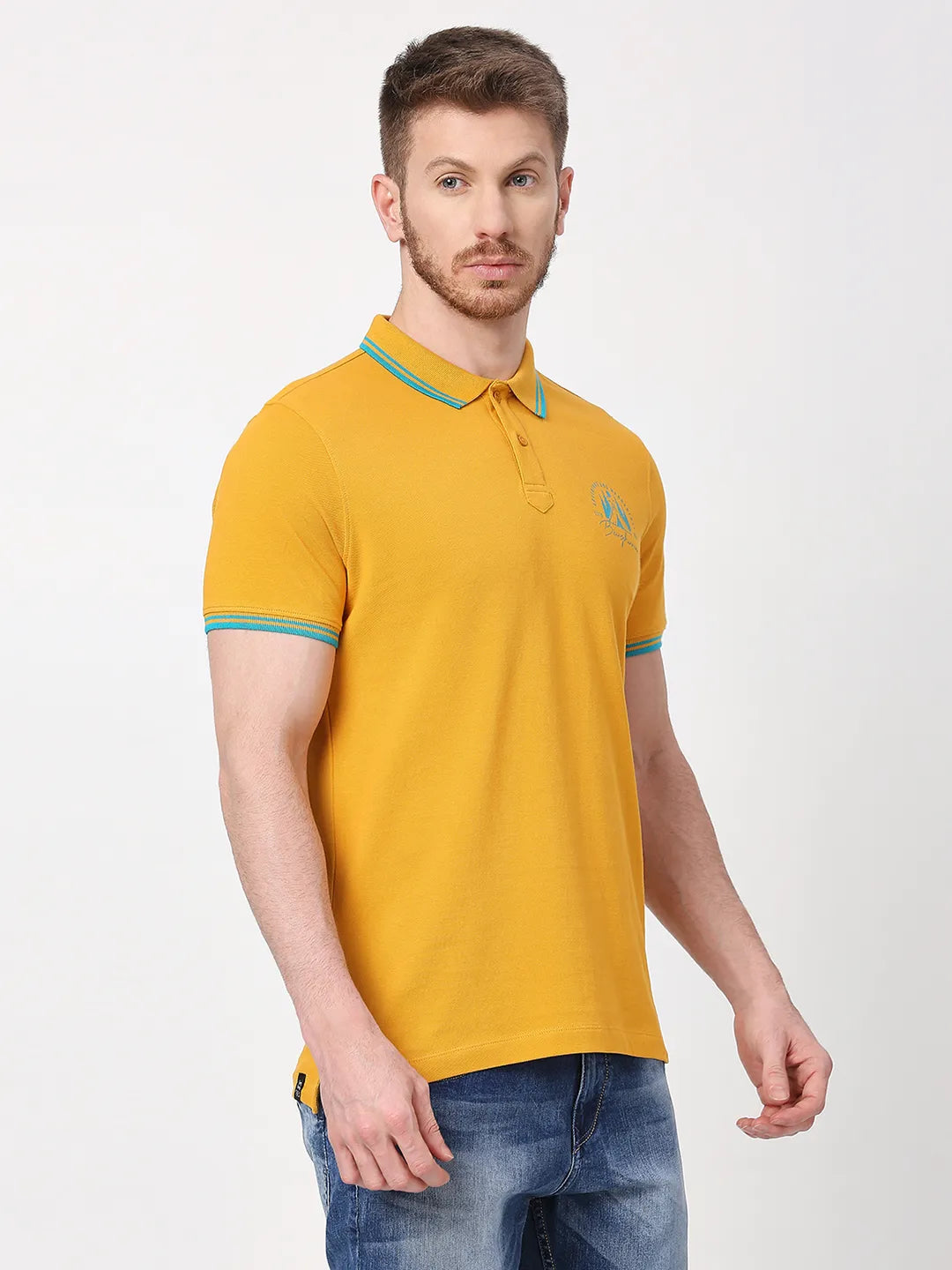 Being Human Clothing Men Regular Fit T-Shirts-Mustard