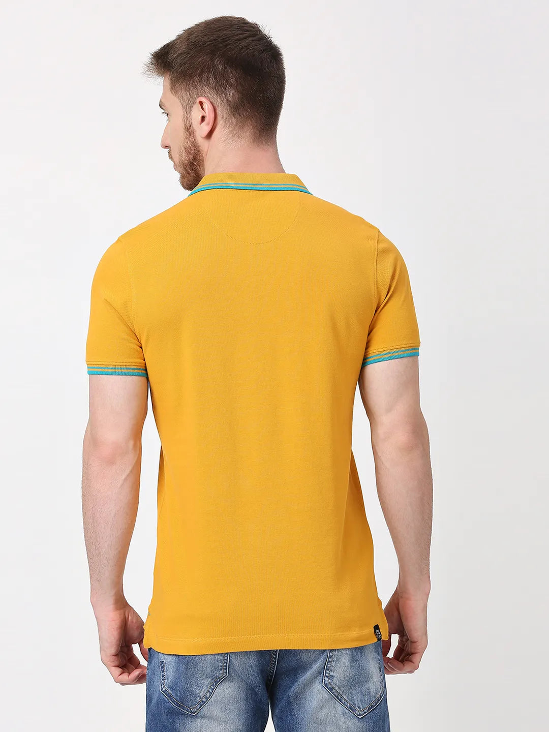 Being Human Clothing Men Regular Fit T-Shirts-Mustard