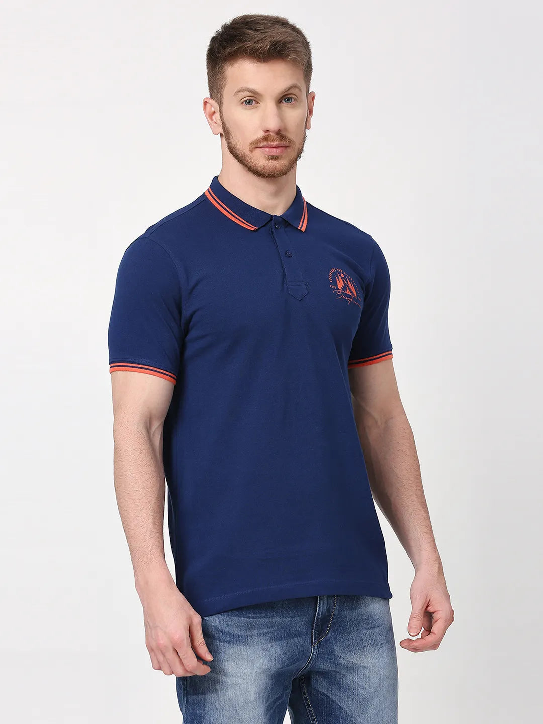 Being Human Clothing Men Regular Fit T-Shirts-Navy