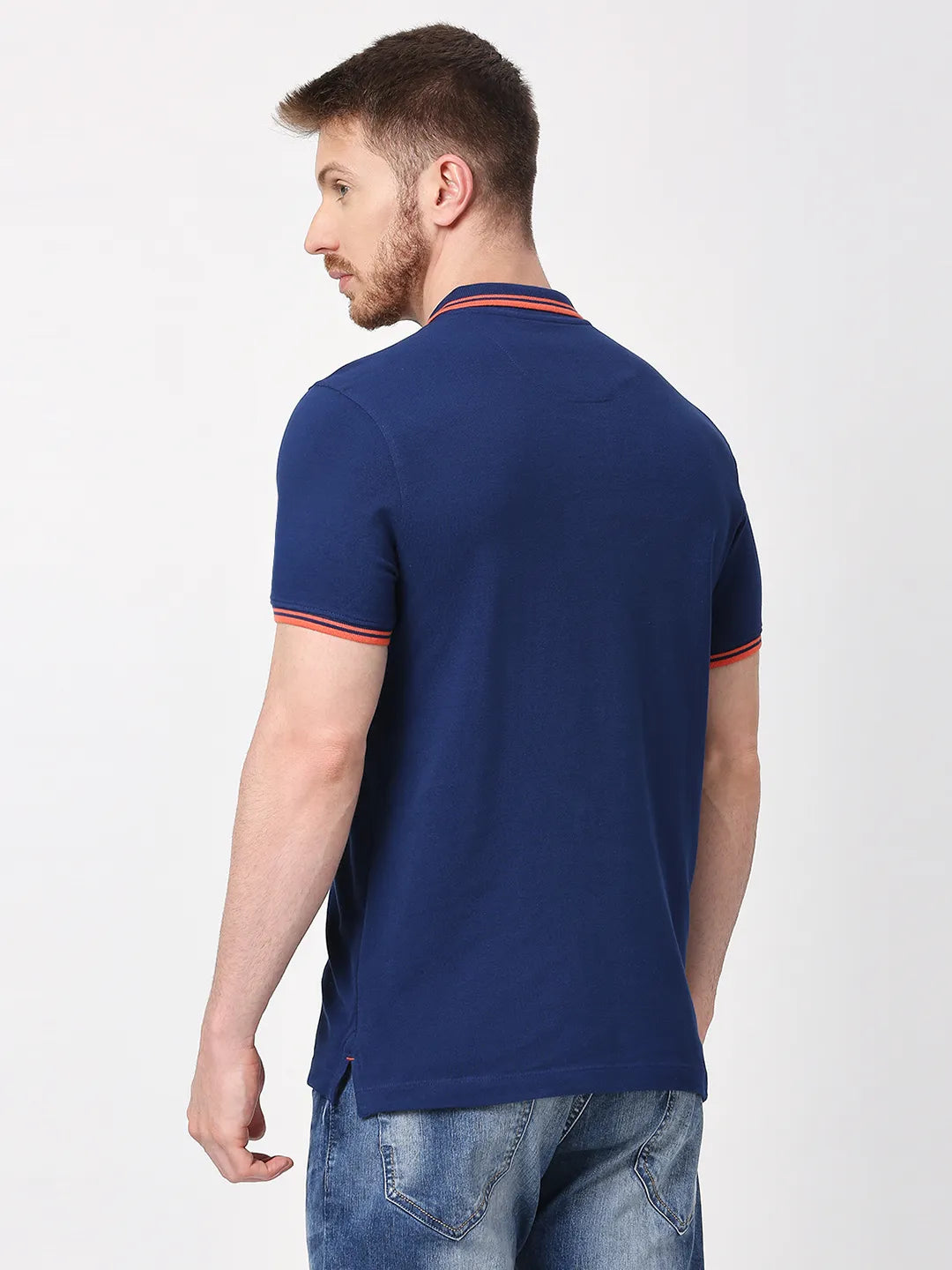 Being Human Clothing Men Regular Fit T-Shirts-Navy